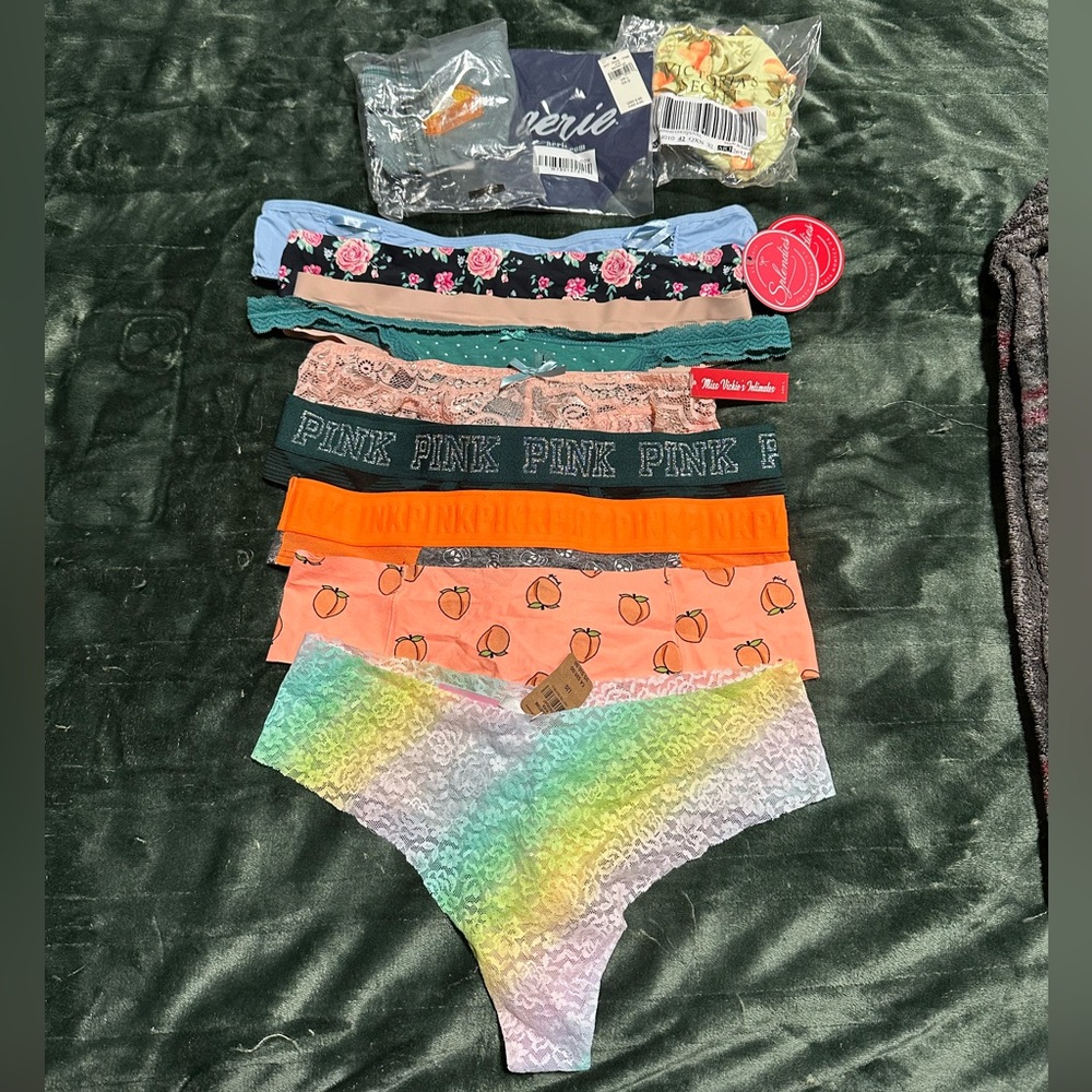 Victorias Secret PINK Popfit Splendies Aerie NWT Thongs L XL XXL